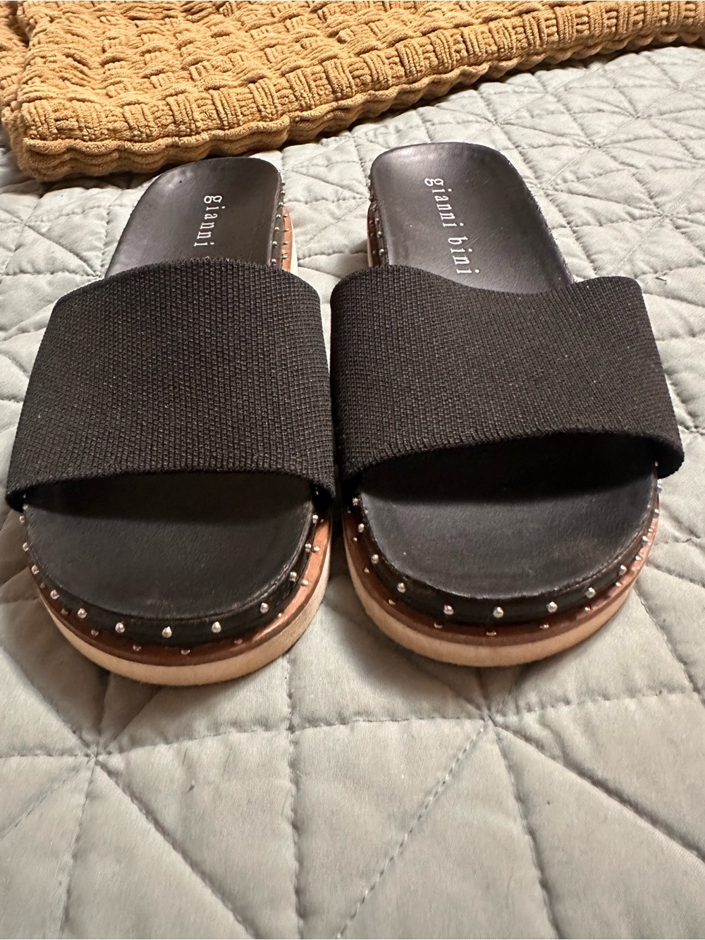 Gianni Bini Studded Slide Sandals - Picture 3 of 5